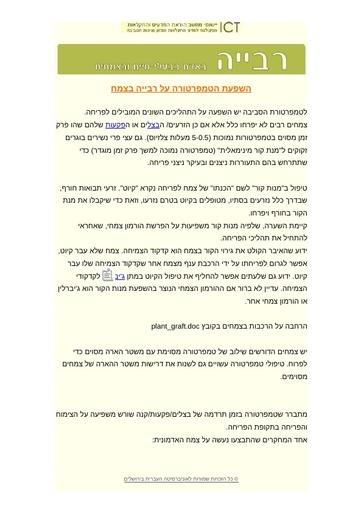 השפעת טמפרטורה (מנת קור) על פריחת צמחים